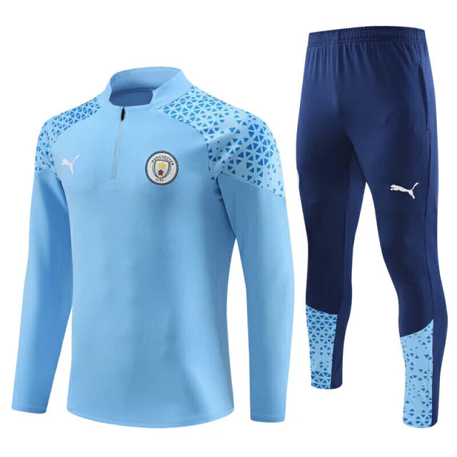 Conjunto de Treino do Manchester City 23/24 Azul