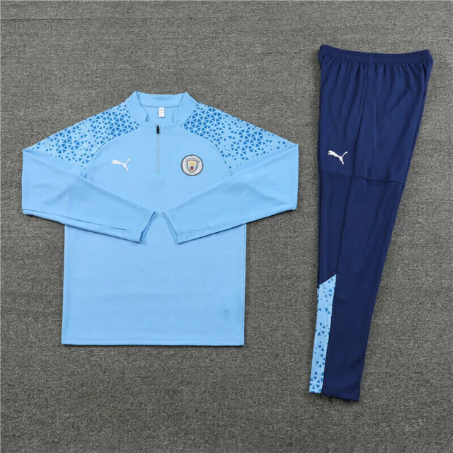 Conjunto de Treino do Manchester City 23/24 Azul